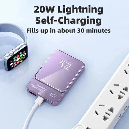 10000mAh Magnetic Power Bank 20W Wireless Powerbank Slim Portable Battery Charger for MagSafe iPhone 17 16 15 Samsung 24 23