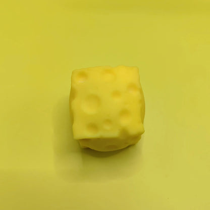 Squishy Lmitation Square Cheese Squeeze Fingertip Toy Soft Slow Rebound Cheese Stress Relief Stress Ball Kids Gift Fidget Toy