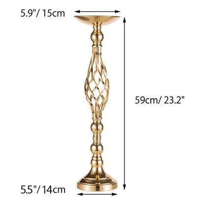 Home Table Candle Holder Arrangement Gold Iron Vase Twisted Path Candle Holder Wedding Flower Wedding Props Home Furnishings