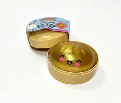 New Glitter Dumpling Colorful Simulation Steamed Bun Decompression Toy for Anxiety Squishes Stress Balls 2026 Viral Fidget Toy