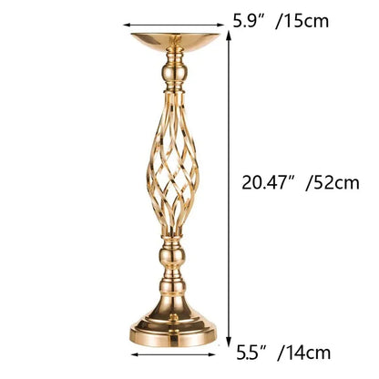 Home Table Candle Holder Arrangement Gold Iron Vase Twisted Path Candle Holder Wedding Flower Wedding Props Home Furnishings