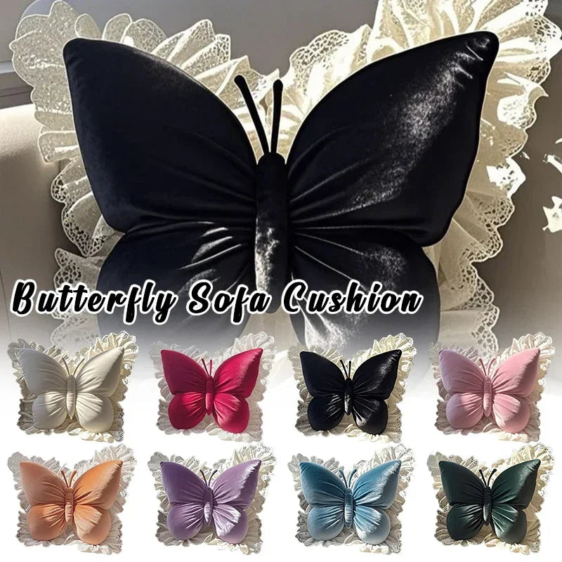 Butterfly Shape Office Pillow Cushion Throw Pillow Pink Decorative Living Room Bow Bedroom Car Sofa Cushion Home Decoration