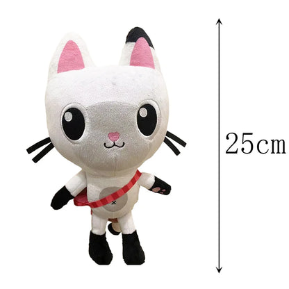 ##8-Piece Gabby Doll House Plush Toy Set 25cm Mermaid Cat Stuffed Animal Cartoon Doll Children's Christmas Gift