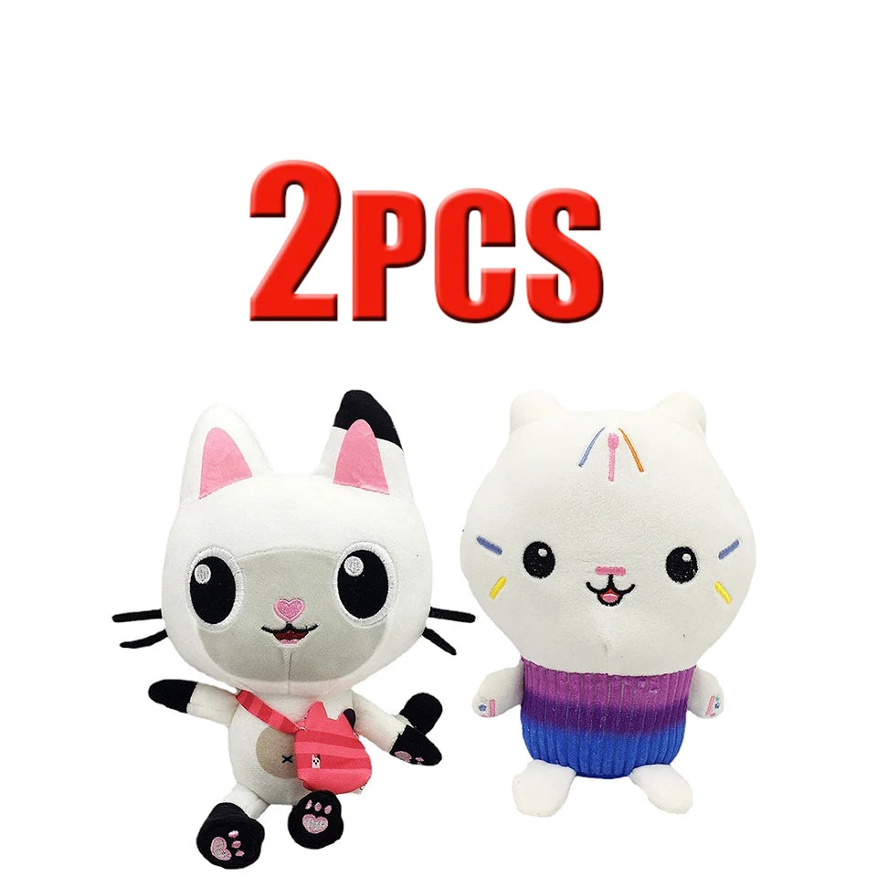 ##Hot in Gabby Dollhouse Plush Toy Mercat Cartoon Stuffed Animals Smiling Cat Car Cat Hug Gaby Girl Dolls Kids Birthday Gifts