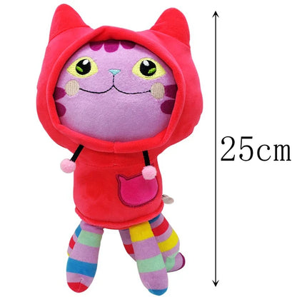 ##Hot in Gabby Dollhouse Plush Toy Mercat Cartoon Stuffed Animals Smiling Cat Car Cat Hug Gaby Girl Dolls Kids Birthday Gifts