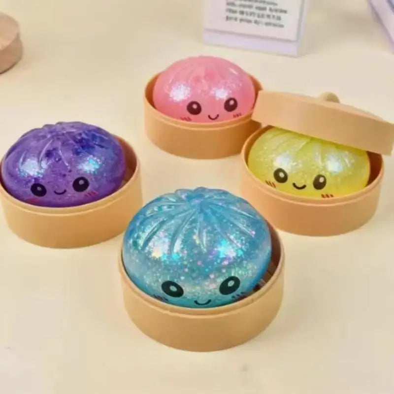 ^Oversized Rainbow Dumpling Squishies Soft Slow Rebound Sensory Squeeze Toy Relief Anxiety Fidget Stress Ball For ADHD Autism