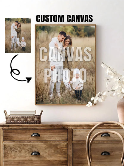 Customizable Canvas Poster With Frame, Customize Your Photo, Perfect Gift For Friends And Family, Wall Art, Home Decor