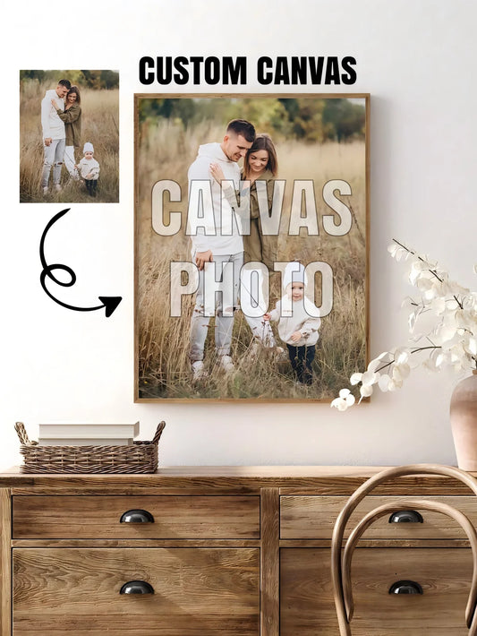 Customizable Canvas Poster With Frame, Customize Your Photo, Perfect Gift For Friends And Family, Wall Art, Home Decor