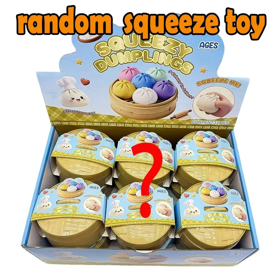 Juguete antiestrés de presión con forma de dumpling, bonito y colorido, de levantamiento lento, para niños y adultos, regalo ant