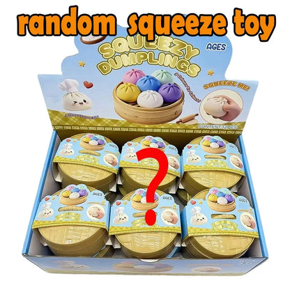 Juguete antiestrés de presión con forma de dumpling, bonito y colorido, de levantamiento lento, para niños y adultos, regalo ant