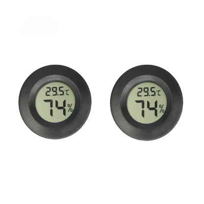 1/6PCS Mini Hygrometer Thermometer Fahrenheit or Celsius Meter Digital LCD Monitor Indoor Room Round Humidity Temperature Gauge