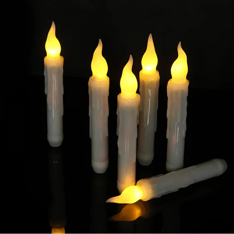 Flameless Candles 3-24 PCS Led Candles 6.9 Inch Battery Operated Candles Taper Candles for Party Classroom Church Birthday Decor