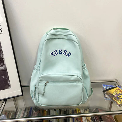TRAVEASY Women Schoolbag Bookbags Solid Color Female Backpack Casual Woman Travel Bag High Quality Schoolbag for University Lady