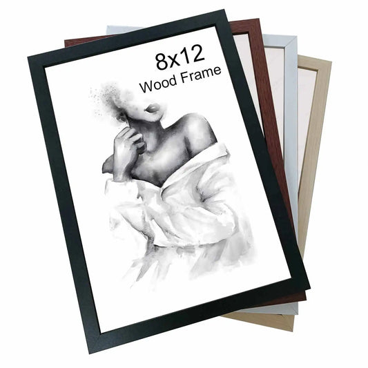 A4 Wood Photo Frame 1/2/3PCS 8x12inch Black White Brown Certificates Frame Picture Frame Log Color Home Decor Poster Frame