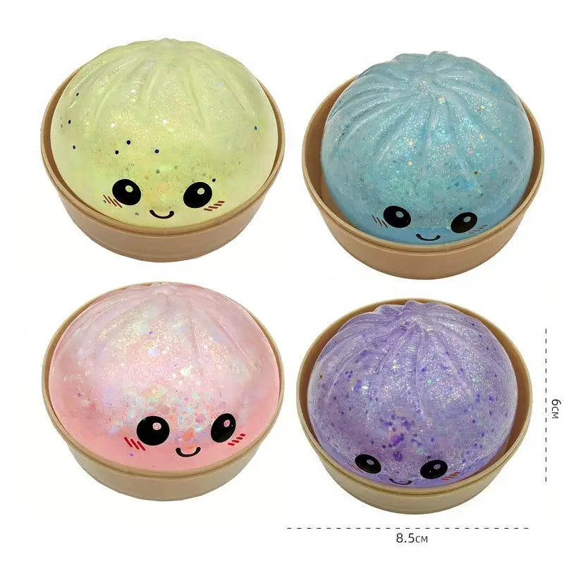 ^Oversized Rainbow Dumpling Squishies Soft Slow Rebound Sensory Squeeze Toy Relief Anxiety Fidget Stress Ball For ADHD Autism