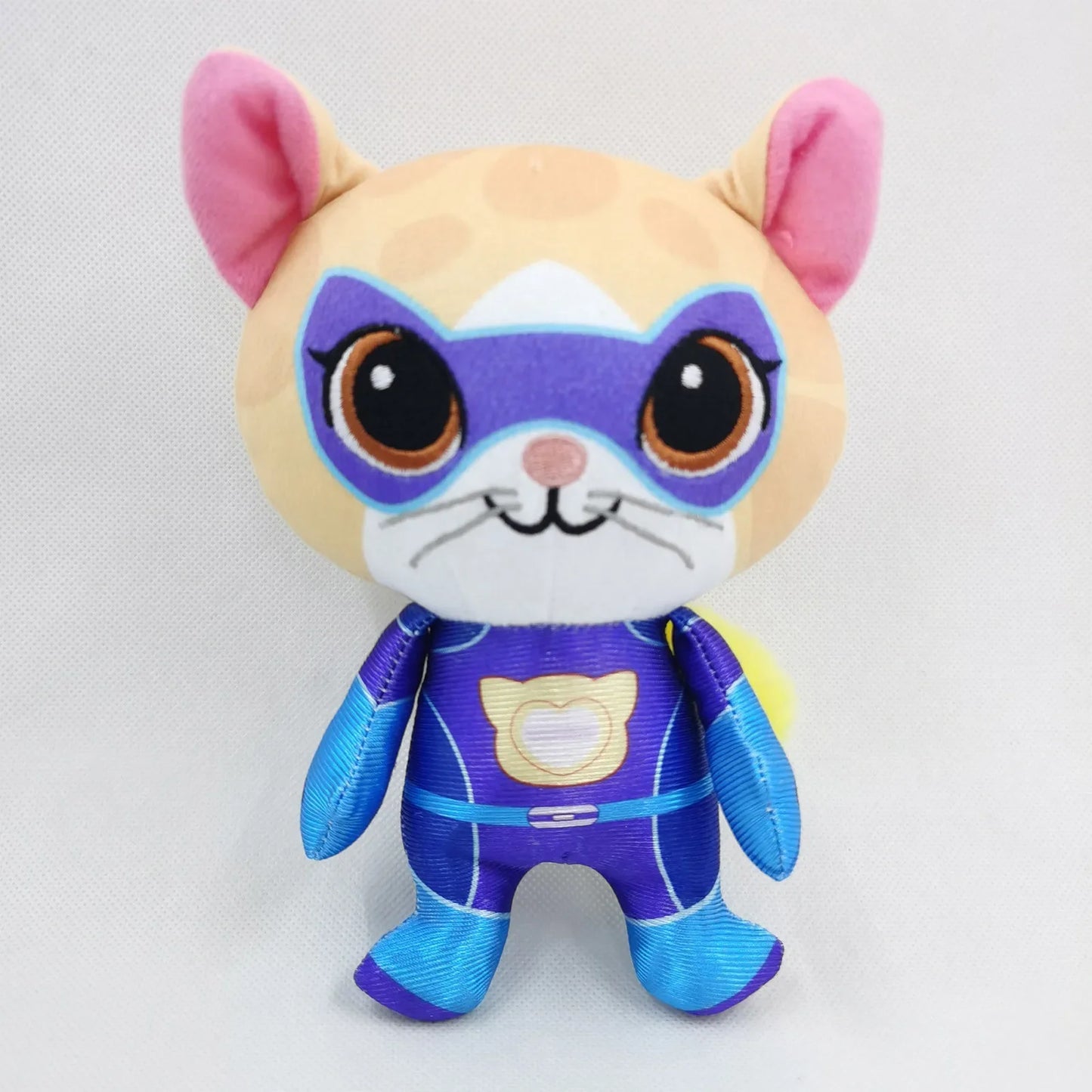Super Kitty Team Crystal Super Soft Plush Toy Doll Blue Kitten Green Kitten Yellow Kitten Doll Children's Toy Holiday Gift