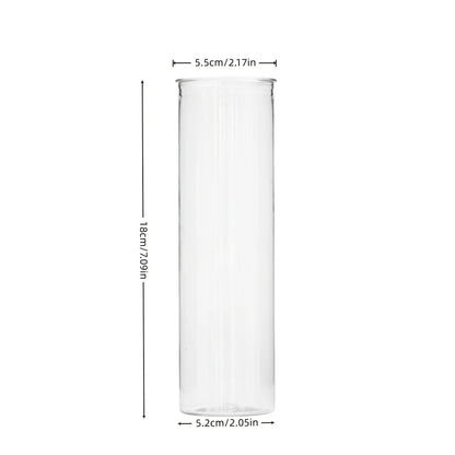 15/20 plastic cylindrical vases, high transparency vase set, suitable for simple desktop flower arrangement decoration