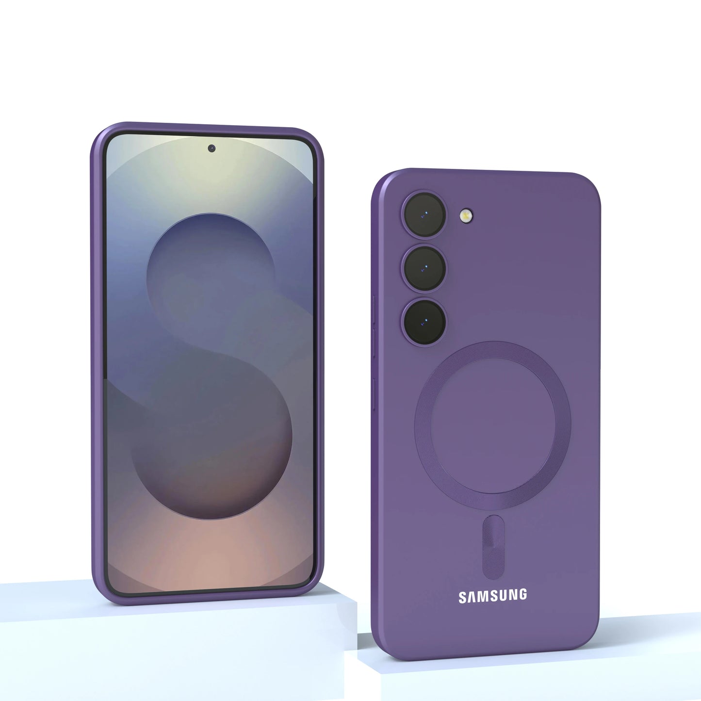For Samsung Galaxy magnetic case S25 FE S25 S24 S23 S22 S21 S20 FE S25 Plus S25 Ultra Magnetic Liquid Silicone Shockproof Phone