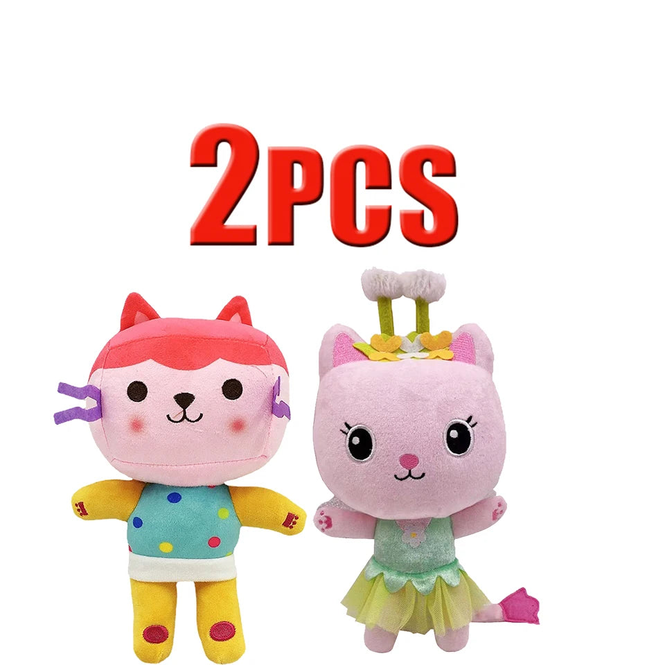 ##Hot in Gabby Dollhouse Plush Toy Mercat Cartoon Stuffed Animals Smiling Cat Car Cat Hug Gaby Girl Dolls Kids Birthday Gifts