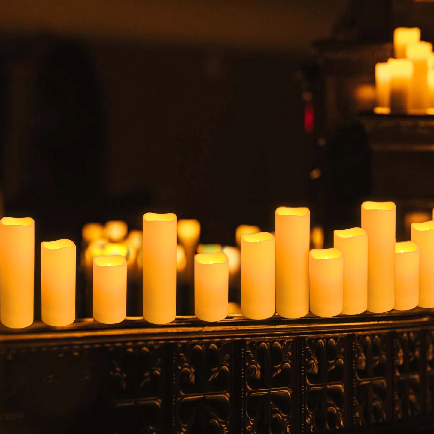 24-144 units/set of waterproof indoor flameless LED candle lights wholesale, party supplies for gatherings and festivals