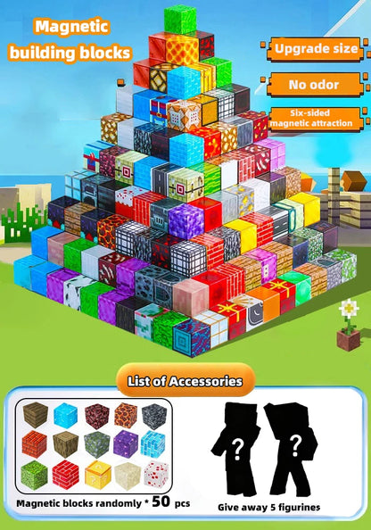 Magnetic Building Blocks Toy Building Blocks Full Set of Children's DIY Assembly Toy Building Blocks Table Building Games June 1