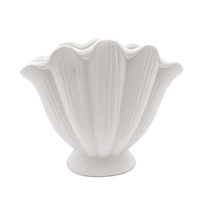Shell Ceramic Vase Dried Flowers Handmade Vases for Home Decoration