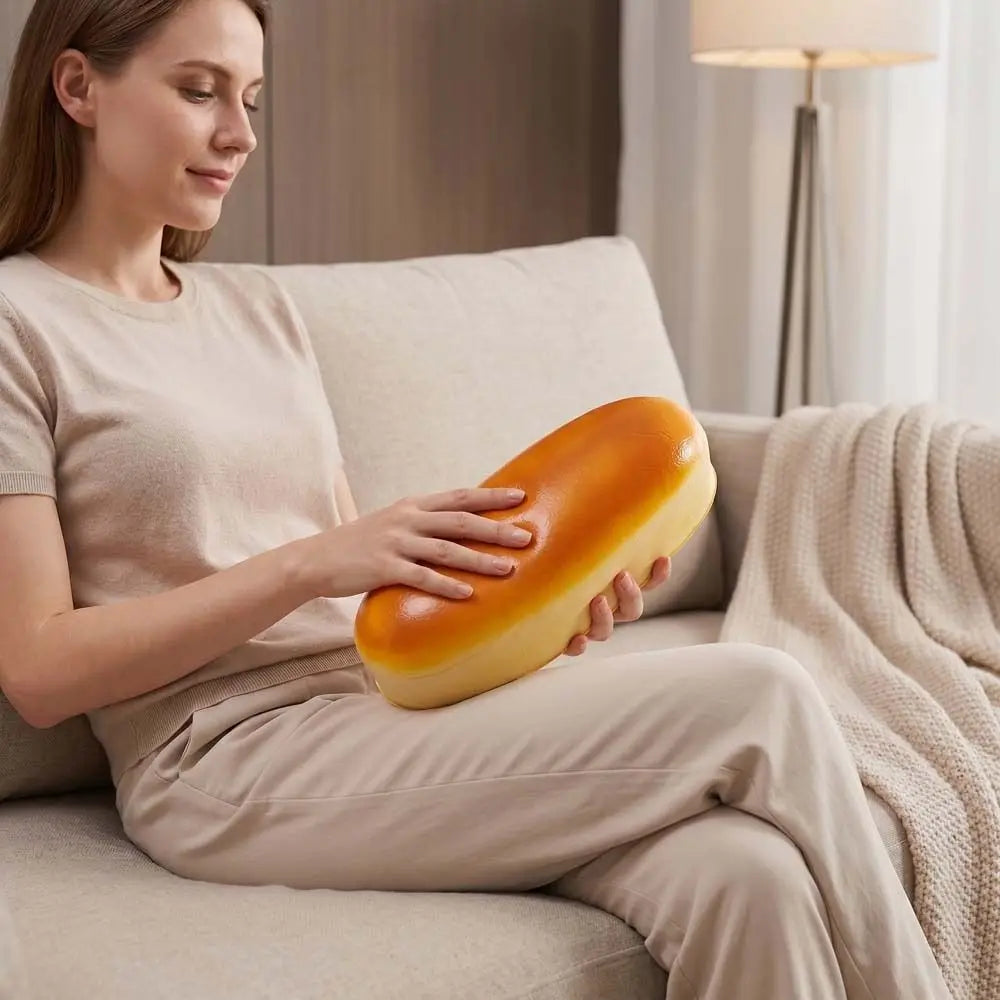 Simulated Simulated Cheese Cake Squeeze Toy Slow Rising Oversized Bread Squishy Toy Realistic Soft Elastic Sensory Fidget Bread