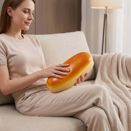 Simulated Simulated Cheese Cake Squeeze Toy Slow Rising Oversized Bread Squishy Toy Realistic Soft Elastic Sensory Fidget Bread