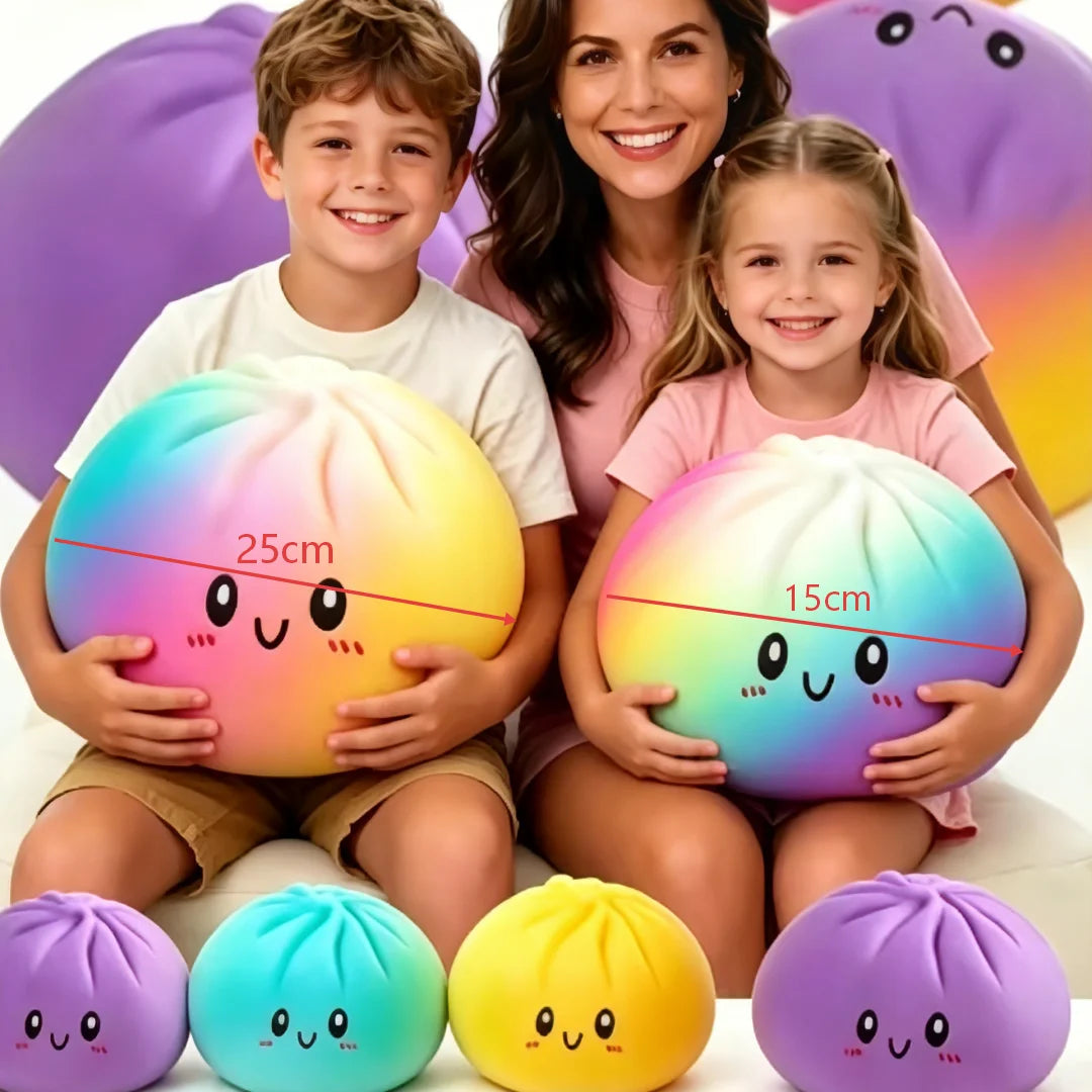 25cm Large Dumpling Squishy Oversized Buns Anti Stress Reliever Fidget Birthday Gift Soft Food Pillow Decor