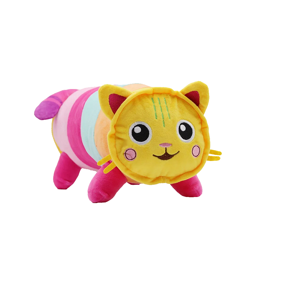 HOT Gabby Dollhouse Plush Toy Mercat Cartoon Stuffed Animals Smiling Cat Racing Car Cat Hug Gaby Girl Dolls Kids Birthday Gifts-