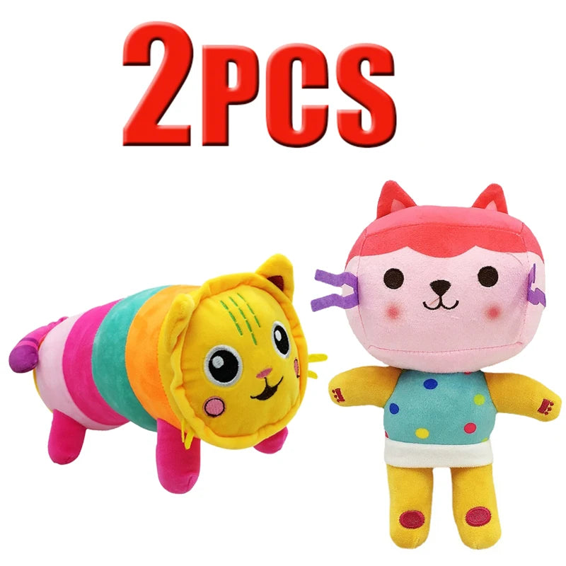 ##Hot in Gabby Dollhouse Plush Toy Mercat Cartoon Stuffed Animals Smiling Cat Car Cat Hug Gaby Girl Dolls Kids Birthday Gifts