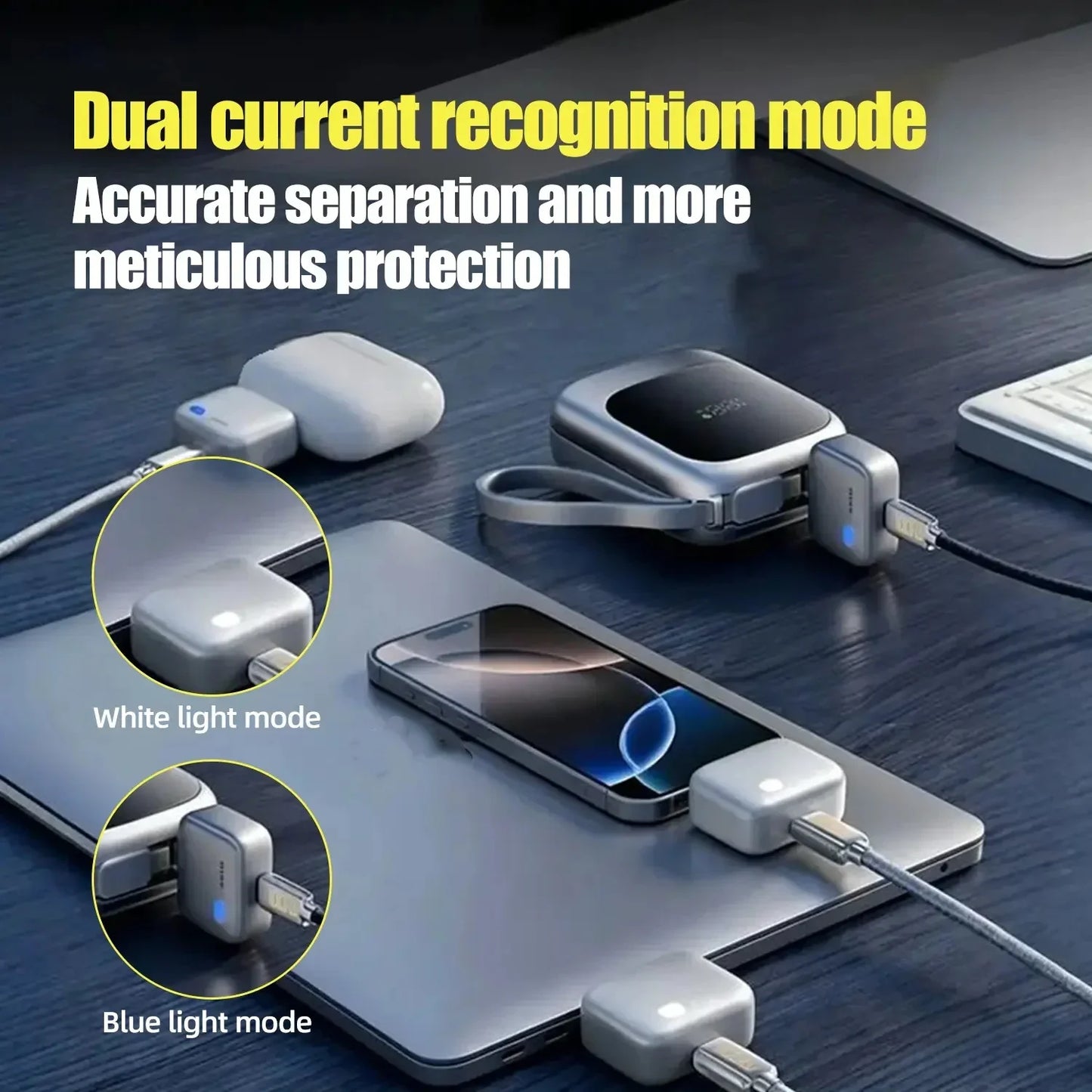 140W Charger Smart Stop Charge Automatic Physical-Disconnect Battery Guard Anti-Overcharge Protection Charge Adapter Type-C Port