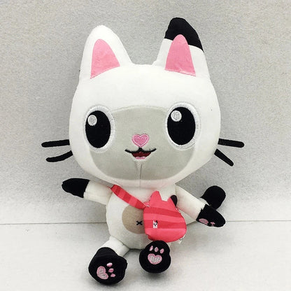 ##8-Piece Gabby Doll House Plush Toy Set 25cm Mermaid Cat Stuffed Animal Cartoon Doll Children's Christmas Gift