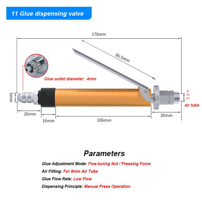 3131 Suck Back Large Flow Viscosity Adjustable Precision Glue Dispensing Valve
