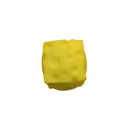 Squishy Lmitation Square Cheese Squeeze Fingertip Toy Soft Slow Rebound Cheese Stress Relief Stress Ball Kids Gift Fidget Toy