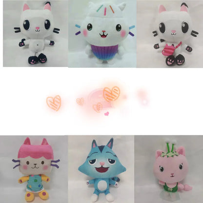 Animals Plush Gabby Dollhouse Lovely Plush Gaby Toy Plush House Cat Doll Cartoon Stuffed Animals Mermaid Cat Plushie Dolls Kids