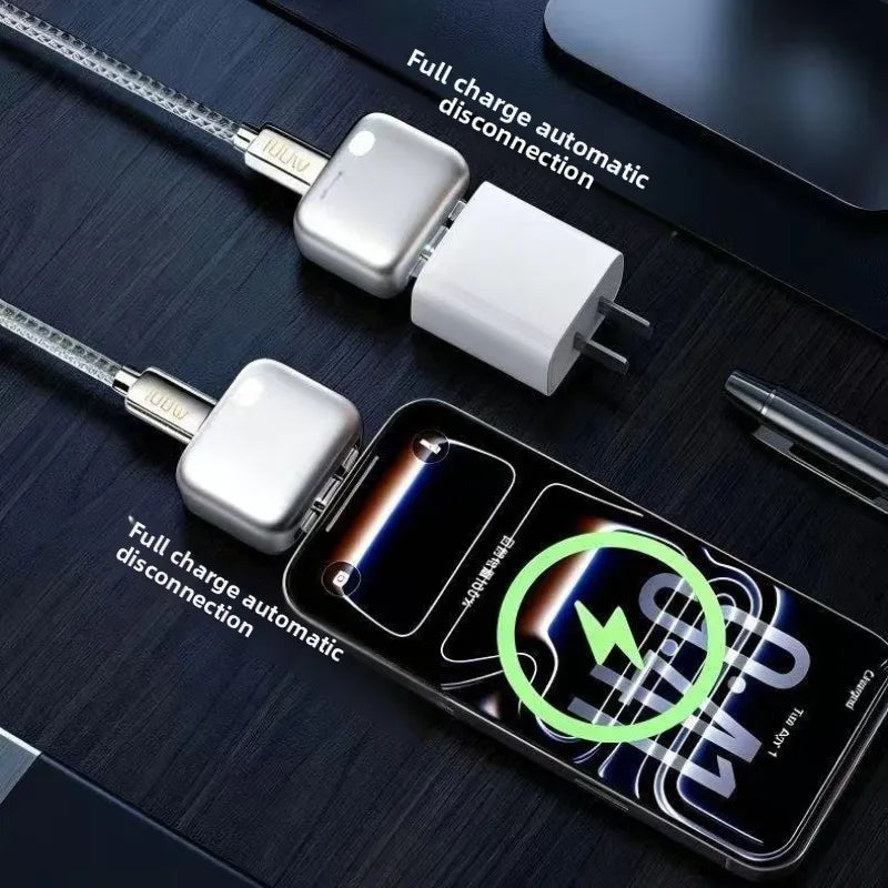 For Type-C Devices AI Intelligence Full Charge Auto-Disconnect Charging Adapter 140W Fast Charge Safety Separator Automatically
