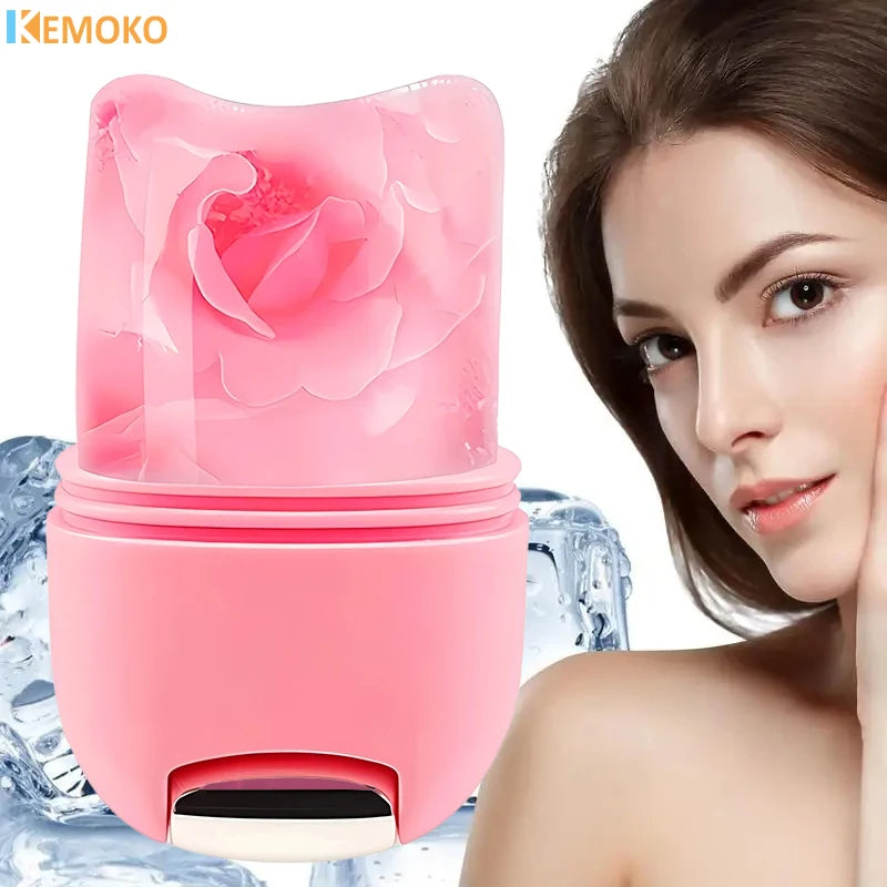 Silicone Ice Face Roller Facial Cube Roller Trays Beauty Lifting Massage Ball Contouring Treatment Skin Care Reduce Acne Tool