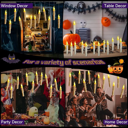 Flameless Candles 3-24 PCS Led Candles 6.9 Inch Battery Operated Candles Taper Candles for Party Classroom Church Birthday Decor