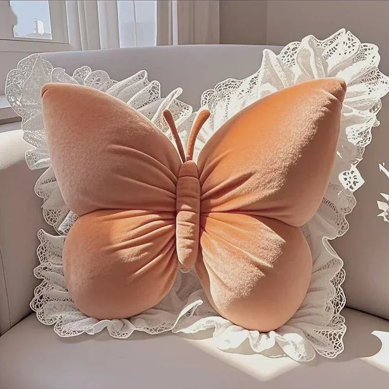 Butterfly Shape Office Pillow Cushion Throw Pillow Pink Decorative Living Room Bow Bedroom Car Sofa Cushion Home Decoration