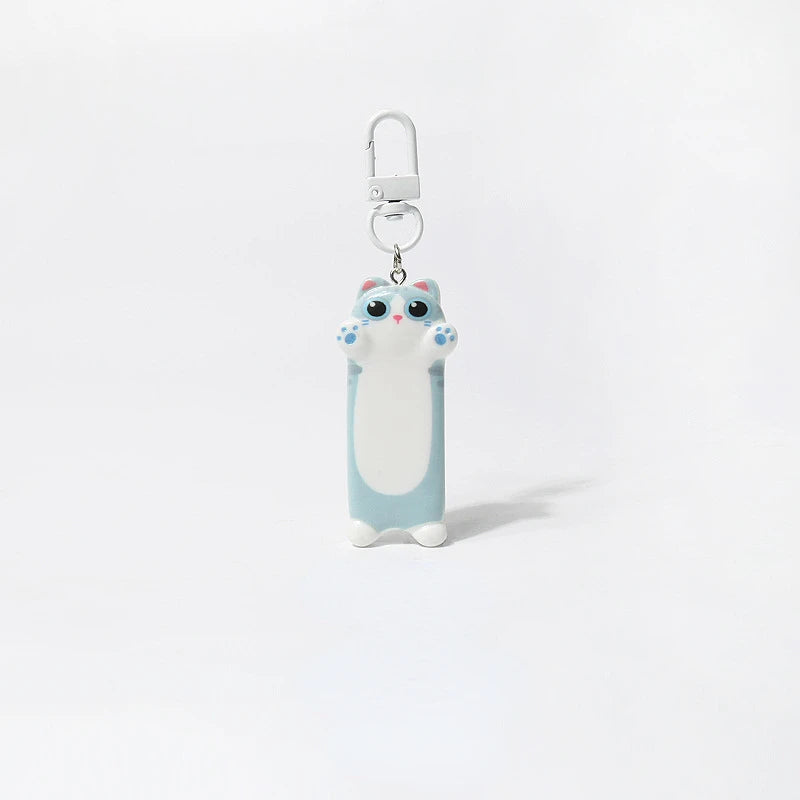Cute Seeking A Hug Cat Keychains Kawaii Cartoon Animal Backpack Pendants Sweet Car Keychain for Children's Gift