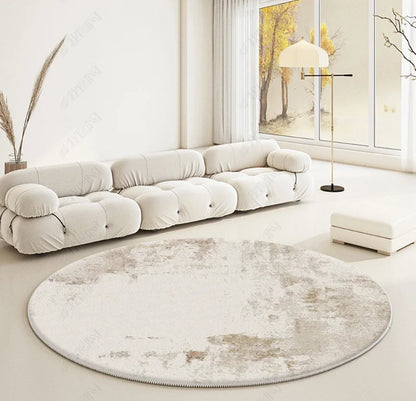 Modern Abstraction Carpets for Living Room Nordic Bedroom Decor Round Carpet Large Area Chair Floor Mat Home Study Non-slip Rug