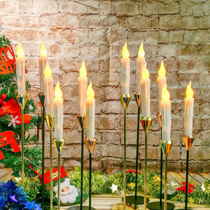 Flameless Candles 3-24 PCS Led Candles 6.9 Inch Battery Operated Candles Taper Candles for Party Classroom Church Birthday Decor