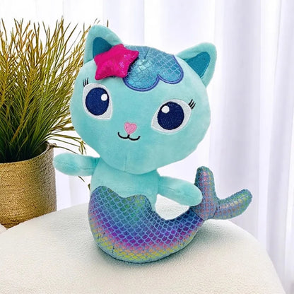 9 new Stlyes Gabby Dollhouse Plush Toy Mercat Cartoon Stuffed Animals Mermaid Cat Plushie Doll Kids Birthday Christams Gifts
