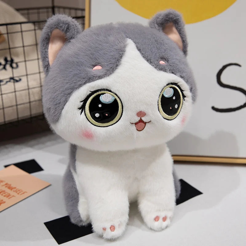 24/35cm Interesting Creative Cute All Size Cat Soft Plush Toys Smoothing Dolls Sofa Decoration Girls Birthday Christmas  Gifts
