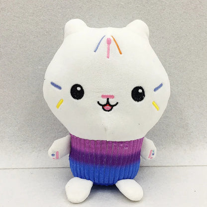 ##8-Piece Gabby Doll House Plush Toy Set 25cm Mermaid Cat Stuffed Animal Cartoon Doll Children's Christmas Gift