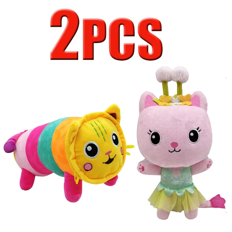 ##Hot in Gabby Dollhouse Plush Toy Mercat Cartoon Stuffed Animals Smiling Cat Car Cat Hug Gaby Girl Dolls Kids Birthday Gifts
