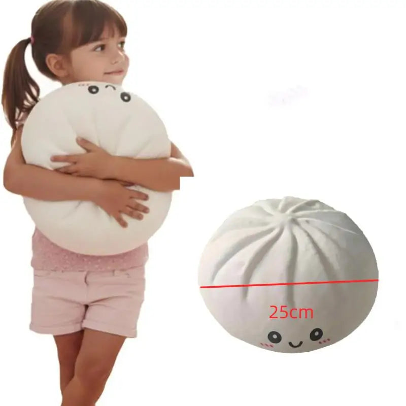 Squishy Stress Relief Dumpling Toy 25cm Oversize Cute Squeeze Sensory Toy for Adult Teen Leisure Time Use