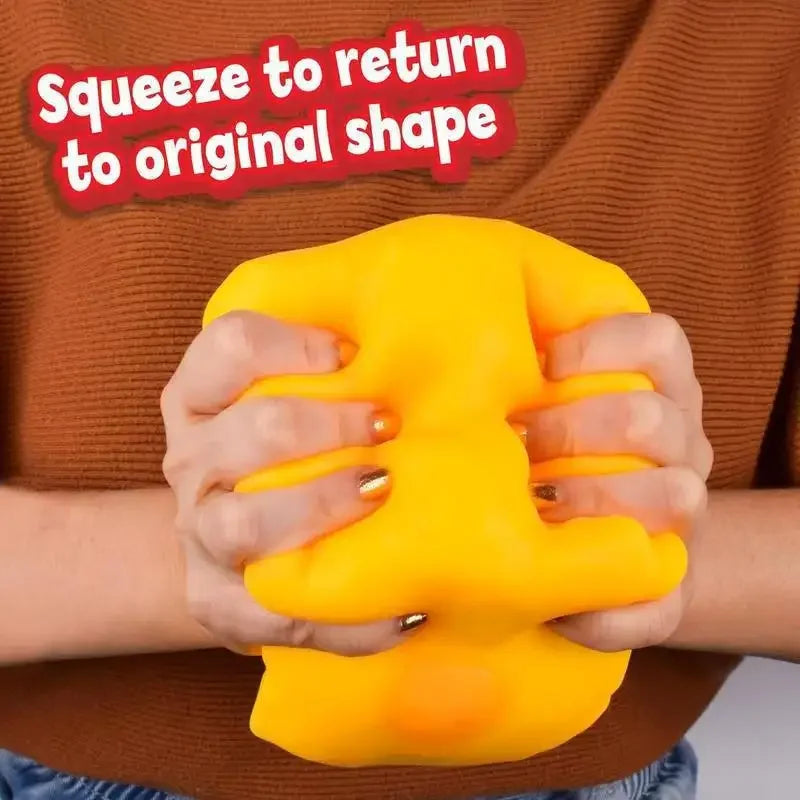 7CM 2026 New Hot Decompression Soft Cheese Block-Yellow, Plastic Decompression Toy with Squeezing Function Gifts