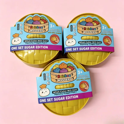 Juguete antiestrés de presión con forma de dumpling, bonito y colorido, de levantamiento lento, para niños y adultos, regalo ant